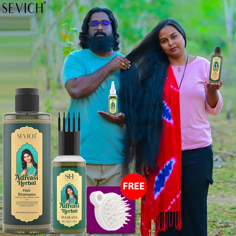 Ayurvedic & Herbal Wellness Kits - Ayurvedic Hair Growth Oil India Adivasi