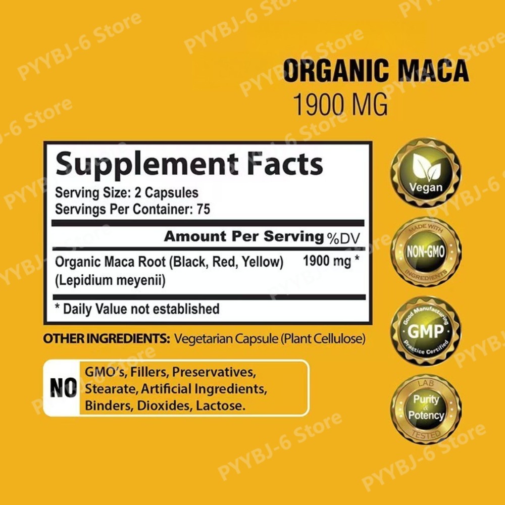 Organic Maca Root Capsules 190 - đánh giá và giá Herbal Queen