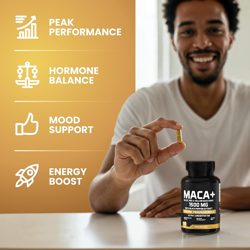 Organic Maca Root Powder Capsu - đánh giá và giá Herbal Queen