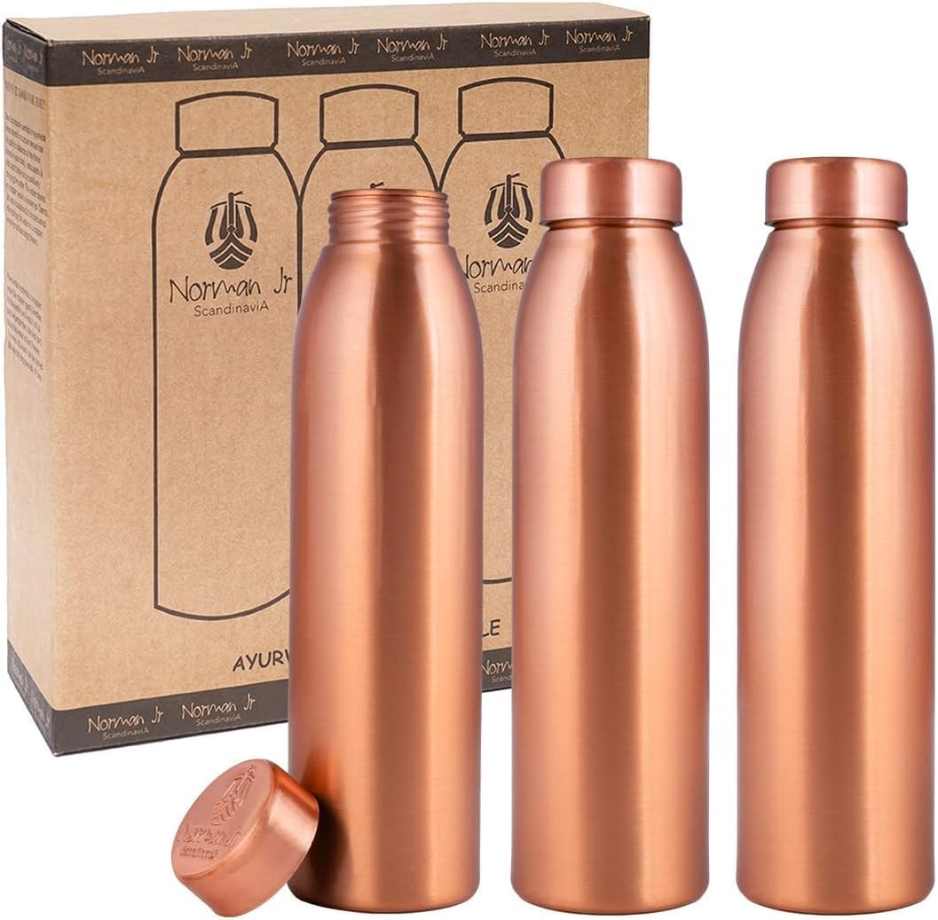 Pure Copper Water Bottle Set o - đánh giá và giá Ayurvedic & Herbal Wellness Kits