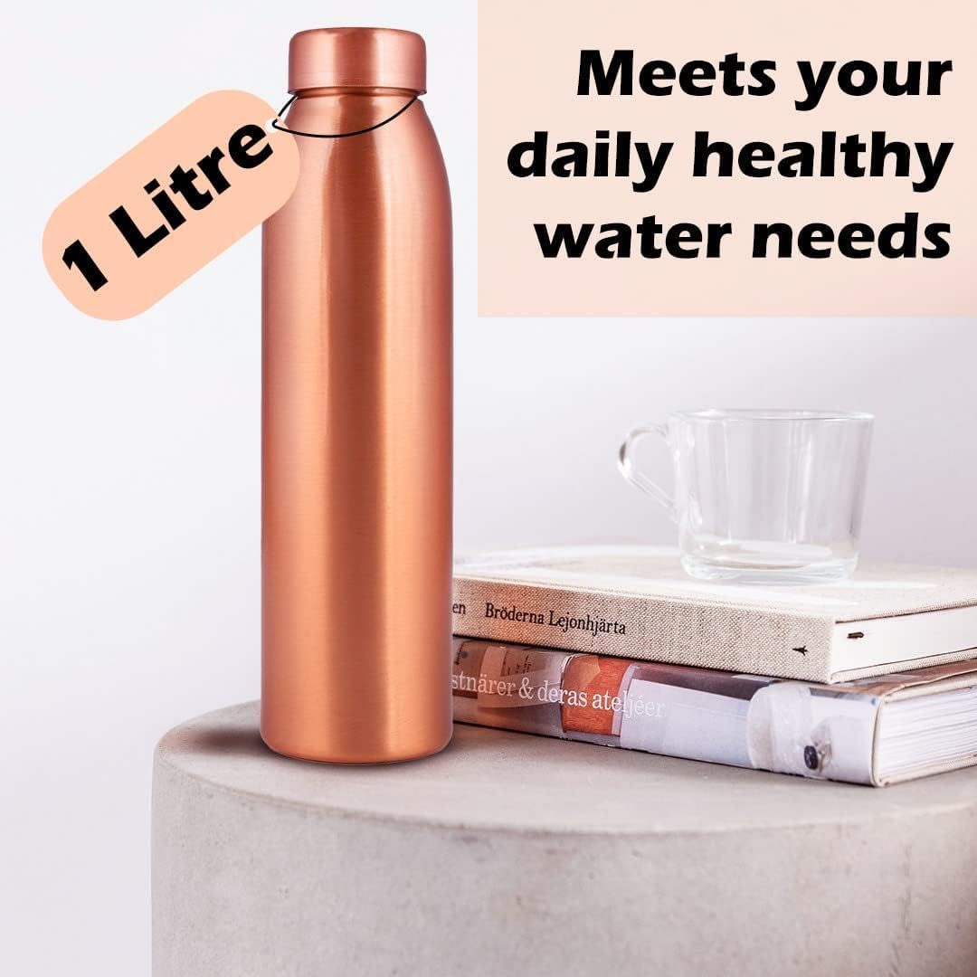 Pure Copper Water Bottle Set o - đánh giá và giá Ayurvedic & Herbal Wellness Kits