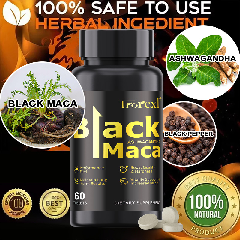 Natural Black Maca Tablets wit - đánh giá và giá Herbal Queen