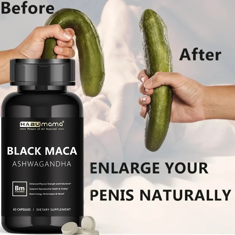 Male Enhancing Black Maca Caps - đánh giá và giá Herbal Queen
