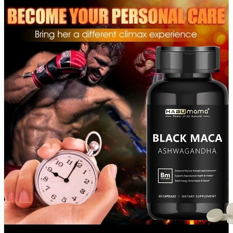 Male Enhancing Black Maca Caps - đánh giá và giá Herbal Queen