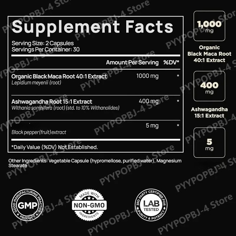 Black Maca Root Extract with A - đánh giá và giá Herbal Queen