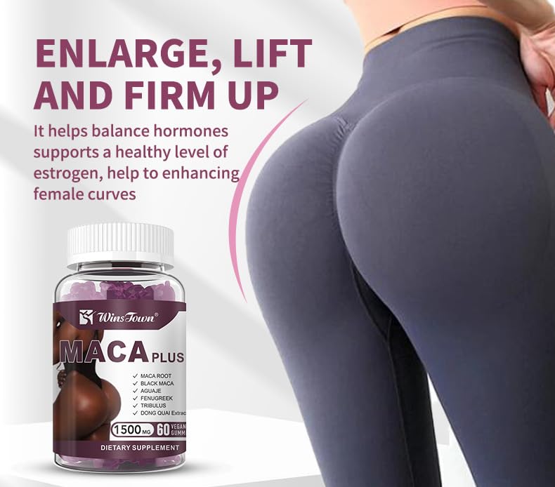 Maca Plus Gummies, Hip Butt Gu - đánh giá và giá Herbal Queen